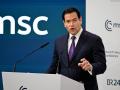 US Secretary of State Marco Rubio speaks during the 62nd Munich Security Conference (MSC) on February 14, 2026 in Munich, southern Germany. Heads of state and government as well as foreign and defence ministers from all over the world are expected to attend the security policy talks from February 13 to 15, 2026. (Photo by THOMAS KIENZLE / AFP)