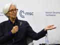 MUNICH (Germany), 15/02/2026.- European Central Bank (ECB) President Christine Lagarde speaks during the 62nd Munich Security Conference (MSC), in Munich, Germany, 15 February 2026. High-level international decision-makers meet at the 62nd Munich Security Conference from 13 to 15 February 2026 to discuss global security issues. (Alemania) EFE/EPA/RONALD WITTEK