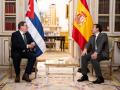 El canciller de la dictadura cubana Bruno Rodríguez y José Manuel Albares en Madrid