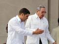 Raúl Castro y su nieto, Raúl Guillermo Rodríguez Castro, en una imagen de 2016