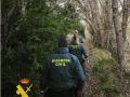Agentes de la Guardia Civil en el dispositivo de búsqueda del anciano desaparecido en Urria (Burgos)