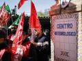 Concentración de trabajadores de la Agencia Estatal de Meteorología