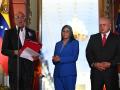 Jorge y Delcy Rodríguez con Diosdado Cabello celebran la aprobación de la ley de Amnistia