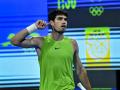 Carlos Alcaraz, en los cuartos de final del ATP 500 de Doha