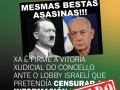 Una de las campañas del Ayuntamiento de Oleiros contra Netanyahu