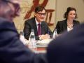 El presidente de la Generalitat, Salvador Illa, y la consejera de Economía, Alícia Romero, este viernes