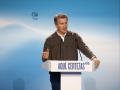 El presidente del Partido Popular, Alberto Núñez Feijóo, durante un acto de campaña