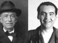El compositor Manuel de Falla y el escritor Federico García Lorca