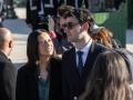 Victoria de Marichalar y Jorge Navalpotro, llegando al desfile de Dior en París