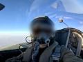 Piloto israelí desde la cabina de un caza