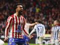 Nico González celebra uno de sus goles ante la Real Sociedad