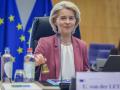 Ursula Von der Leyen el pasado miércoles en la reunión semanal del Colegio de Comisarios Europeos