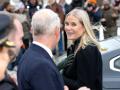 La heredera Mette-Marit de Noruega en  una visita a la Libreria Fredrikstad Library por su centenario