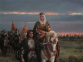 Isabel la Católica y el Gran Capitán. Cuadro de Augusto Ferrer-Dalmau