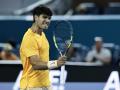 Carlos Alcaraz celebra la victoria ante Joao Fonseca