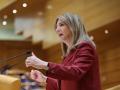 La portavoz del PP en el Senado, Alicia García, interviene durante una sesión plenaria en el Senado