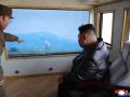 Kim Jong Un inspeccionando una prueba