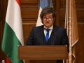 El presidente argentino Javier Milei, en Budapest