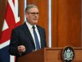 El primer ministro británico, Keir Starmer, durante una conferencia de prensa en Downing Street