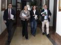 Imagen de Marta Barrachina junto con los vicepresidentes de la Diputación de Castellón.