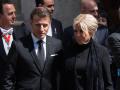 Emmanuel Macron, Brigitte Macron and Jean-Noël Barrot attending meeting with Pope n Vatican City, Vatican City, on Friday, 10 April 2026.
