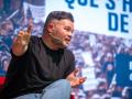 El portavoz de ERC en el Congreso, Gabriel Rufián, este jueves en Barcelona