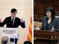 Salvador Illa y Sílvia Orriols, en sendas imágenes de archivo