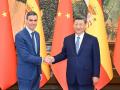 Pedro Sánchez junto al presidente de China Xi Jinping