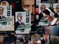 SOFIA (Bulgaria), 17/04/2026.- A woman passes by a campaign posters of the Revival party in Sofia, Bulgaria, 17 April 2026. Bulgaria is heading to its eighth snap parliamentary election in five years on 19 April, triggered by a government resignation following the rejection of the 2026 state budget. (Elecciones) EFE/EPA/BORISLAV TROSHEV
