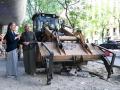 La delegada de Obras y Equipamientos, Paloma García Romero, y la concejala de Salamanca, Cayetana Hernández de la Riva, en las obras de la calle Conde de Peñalver