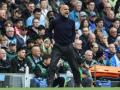 Pep Guardiola, en el partido del Manchester City ante el Arsenal