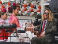 Rocio Crusset and Charlie Schein during April Fair 2026 in Sevilla on Tuesday, 21 April 2026.


******EXCLUSIVE**********