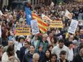 Imagen de archivo de una manifestación del 25 de abril en Valencia.