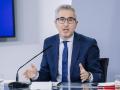 Imagen tomada este martes de Arcadi España en la rueda de prensa posterior al Consejo de Ministros
