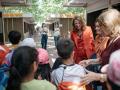 Begoña Carrasco en su visita a la Feria del Libro