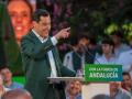 El presidente del PP de Andalucía y candidato a la reelección a la Junta, Juanma Moreno, interviene en el inicio de campaña para las elecciones de 17M. A 30 de abril de 2026 en Sevilla, Andalucía (España). El presidente del PP de Andalucía y candidato a la reelección a la Junta, Juanma Moreno, inicia en Sevilla la campaña para las elecciones autonómicas del 17 de mayo. El acto, celebrado en los Jardines de Murillo, cuenta con la participación de la candidata número uno por Sevilla, Patricia del Pozo, y del alcalde de la ciudad, José Luis Sanz.Esta noche comienza de forma oficial la campaña electoral de las elecciones autonómicas de Andalucía, este acto marca el inicio de la campaña electoral de VOX, de cara a las próximas elecciones autonómicas del 17 de mayo. La campaña dura 15 días, terminando el próximo 16 de mayo.

Francisco J. Olmo / Europa Press
30/4/2026
