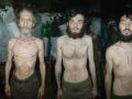 Imágenes de soldados ucranianos en el frente desnutridos