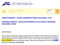 Mail enviado a las familias de las Escuelas Europeas