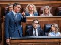 El presidente del Gobierno, Pedro Sánchez, durante la última sesión de control al Gobierno en el Congreso de los Diputados