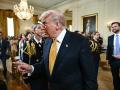 Donald Trump, presidente de los Estados Unidos en un acto en la Casa Blanca