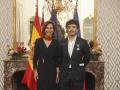 Rodrigo Sorogoyen, junto a la embajadora francesa Kareen Rispal
