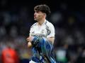 Thiago Pitarch, en un partido con el primer equipo del Real Madrid