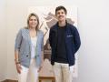 Marta Barrachina con un miembro de Arkadia Space
