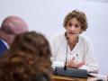 La presidenta del Gobierno de Navarra, María Chivite, comparece ante la Comisión de Investigación sobre adjudicaciones públicas, en el Parlamento de Navarra, a 13 de mayo de 2026, en Pamplona, Navarra (España). Chivite comparece ante la comisión tras las comparecencias de las expresidentas Barkos y Barcina. El foco principal de la comisión son los contratos de obras públicas adjudicados a empresas como Servinabar 2000 y las conclusiones de la Oficina de Buenas Prácticas y Anticorrupción, que ha detectado irregularidades en los procedimientos del túnel de Belate, aunque sin calificar las actuaciones de ilegales.

Eduardo Sanz / Europa Press
13/5/2026