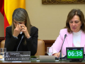 Imagen de Maribel Vilaplana llorando en la comisión de investigación sobre la dana de Valencia en el Congreso de los Diputados