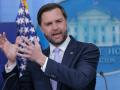 J.D. Vance, vicepresidente de EE.UU. durante una conferencia de prensa en la Casa Blanca