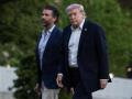 El presidente de EE.UU. Donald Trump, junto a su hijo Donald Trump Jr.