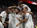 MADRID, 23/05/2026.- Los jugadores del Real Madrid celebran el 1-0, durante el partido de la última jornada de LaLiga que Real Madrid y Athletic Club disputan este sábado en el estadio Santiago Bernabéu. EFE/JJ Guillén