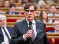 El presidente de la Generalitat, Salvador Illa, en el Parlament