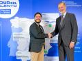 Rafael Luque, Premio Princesa de Girona de Investigación 2026, y el Rey Felipe VI
